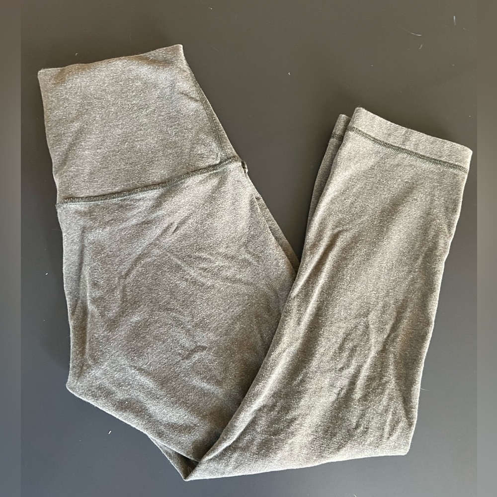 lululemon Wunder Under High Rise Crop Cotton legging - size 6